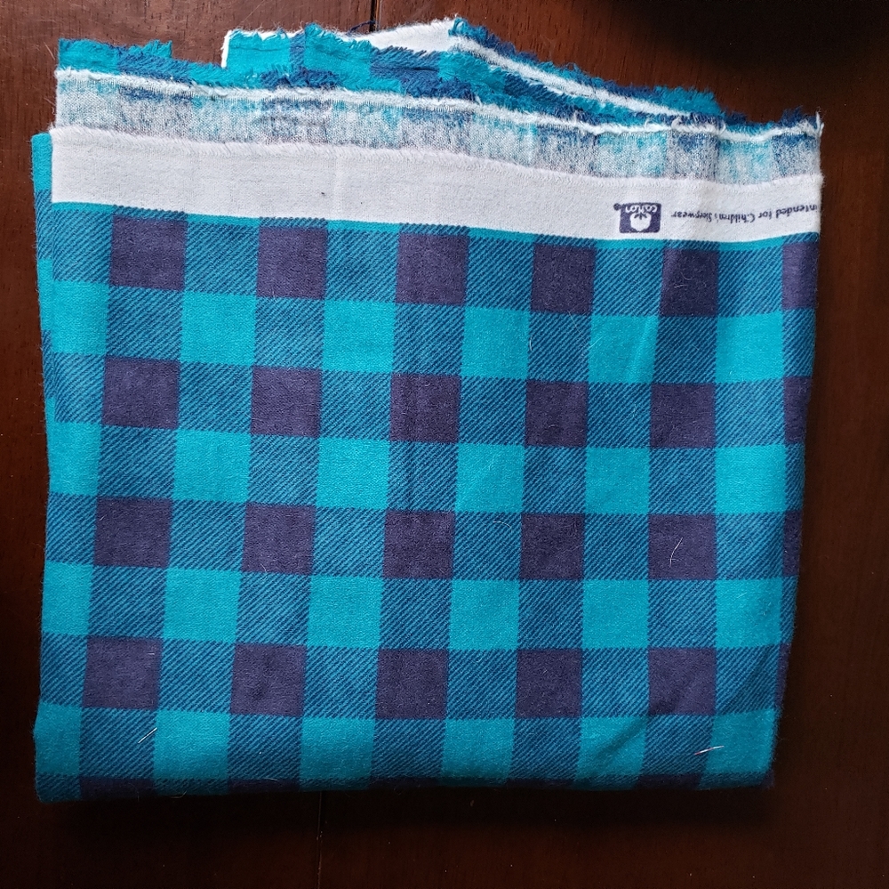 Blue Plaid Fabric